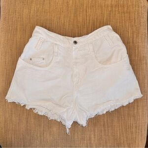 Vintage Steel Jeans White Denim Shorts